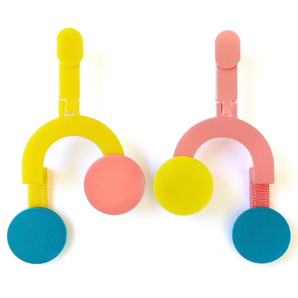 MENEO-  Mini Karo Earrings (more colors available)