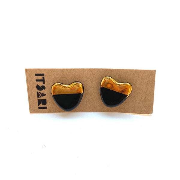 ITSARI- 22k Detail Studs - Hearts (more colors available)
