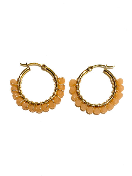 HC DESIGNS- Small Golden Hoops - 1 1/8 inches