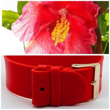 GEO- Silicone Watch Strap - Flor de Maga (different finishes available)