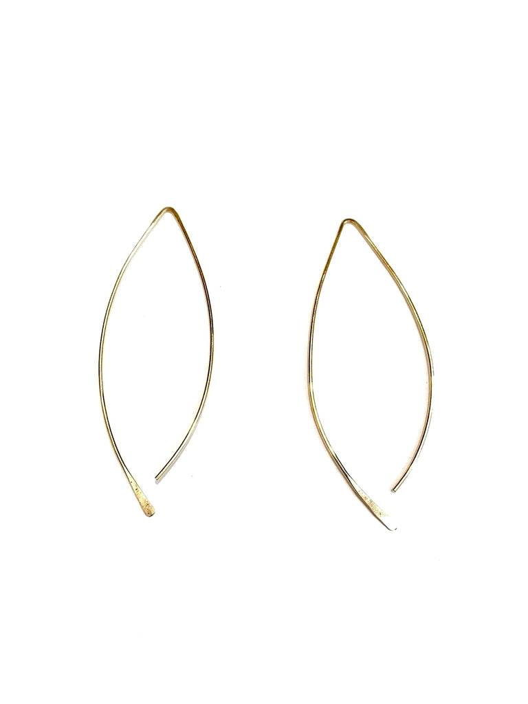 MONIQUE MICHELE- "V" Gold-filled Wire Earrings