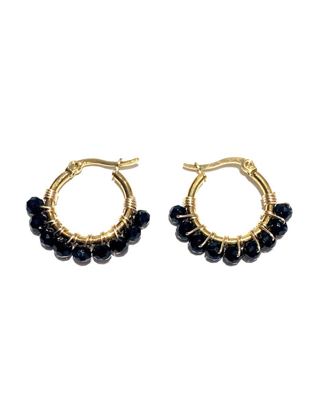 HC DESIGNS- Small Golden Hoops - 1 1/8 inches
