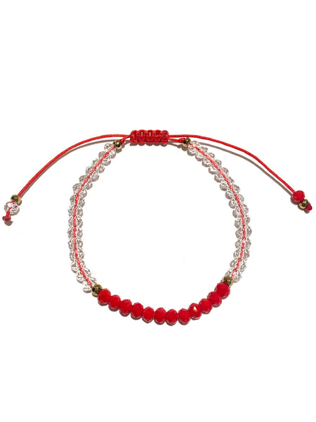 HC DESIGNS- Color Block Crystal Adjustable Bracelet (More Colors Available)