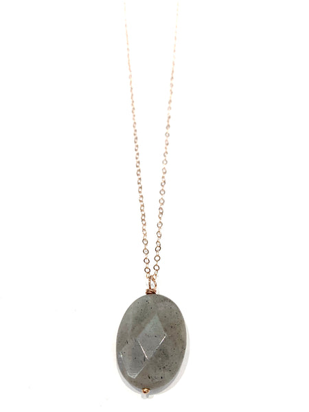 MONIQUE MICHELE- Labradorite Stone Necklace