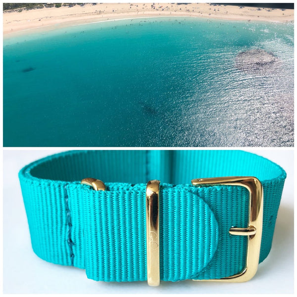 GEO- Watch Strap - Turquesa del Mar (different finishes)