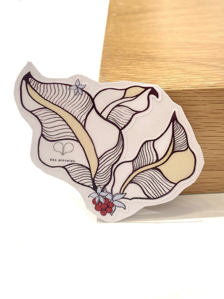 DOS PINCELES- Sticker- Cafetal