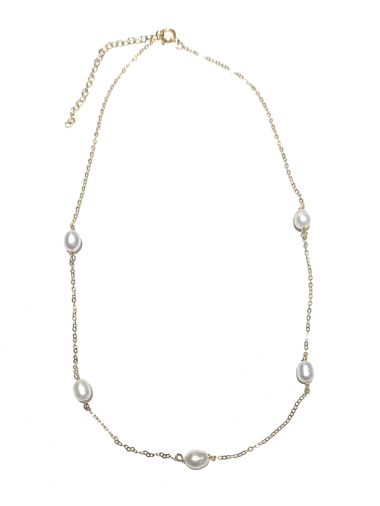 MUNS- Pearl Beaded Short Necklace