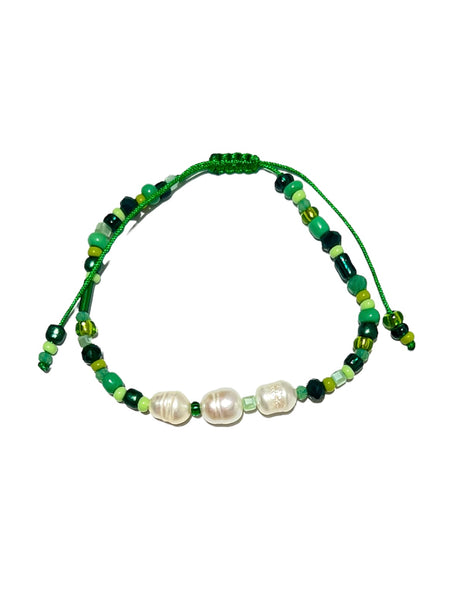 HC DESIGNS - Triple Pearl Solid Adjustable Bracelets
