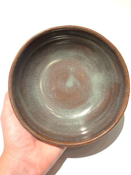 NIETO CERAMICS- Shiny Brown Medium Bowl Plate