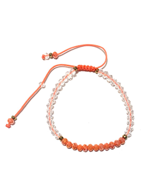 HC DESIGNS- Color Block Crystal Adjustable Bracelet (More Colors Available)