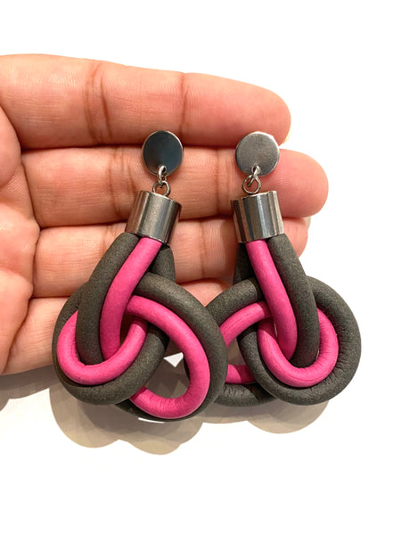 KNOT PREDICTABLE- Swirl Earrings (more colors available)