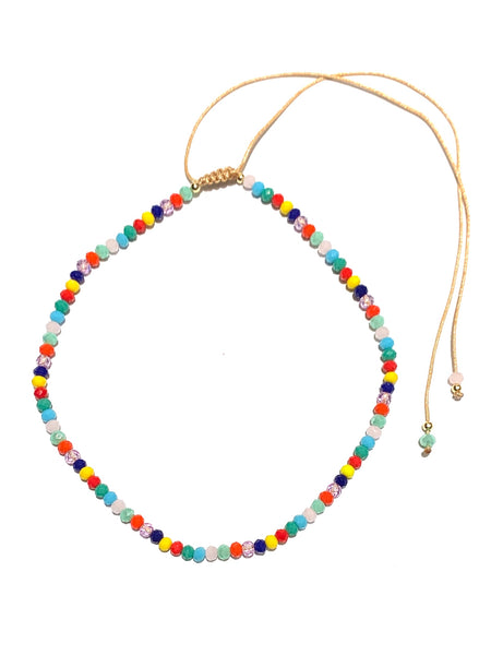 E-HC DESIGNS- Full Crystal Adjustable Choker (many colors available)
