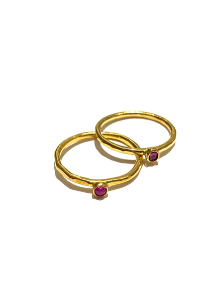 MONIQUE MICHELE- Ruby Delicate Rings