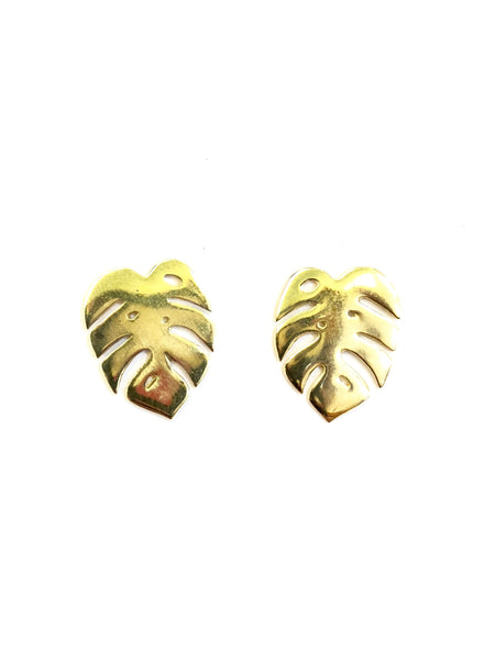 MUNS - Monstera Leaf Earrings(Golden or Silver)