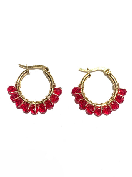 HC DESIGNS- Small Golden Hoops - 1 1/8 inches