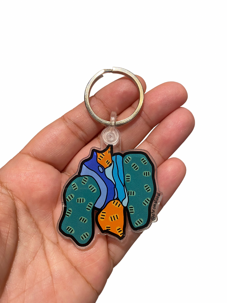 CHROMA LOCAL-  Chroma Mural Fragment Keychain