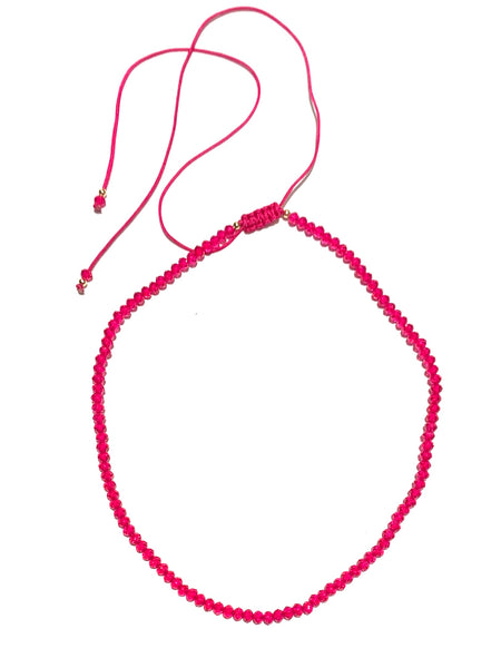 E-HC DESIGNS- Full Crystal Adjustable Choker (many colors available)