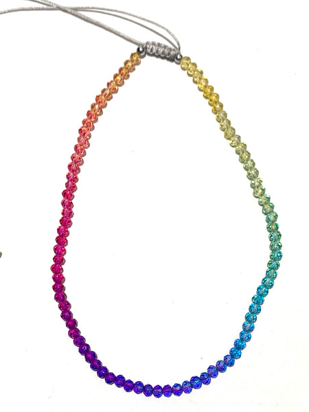E-HC DESIGNS- Full Crystal Adjustable Choker (many colors available)