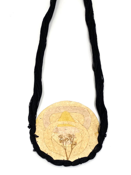 ECO FACTORÍA- Reversible Black Thread Necklace