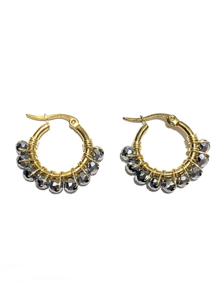 HC DESIGNS- Small Golden Hoops - 1 1/8 inches