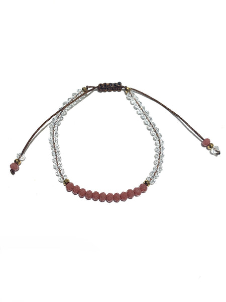 HC DESIGNS- Color Block Crystal Adjustable Bracelet (More Colors Available)