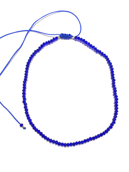 E-HC DESIGNS- Full Crystal Adjustable Choker (many colors available)