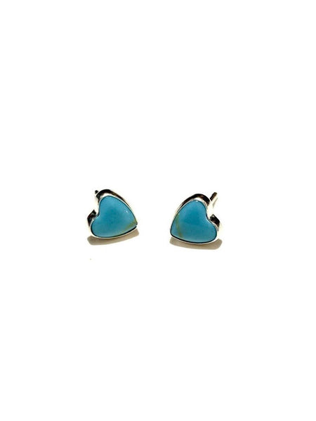 MONIQUE MICHELE- Heart Studs - Turquoise