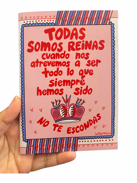 LA M DE MONICA  - 5"X7" Greeting Card with Envelope- Todas Somos Reinas
