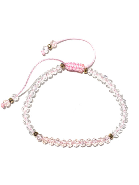 HC DESIGNS- Color Block Crystal Adjustable Bracelet (More Colors Available)