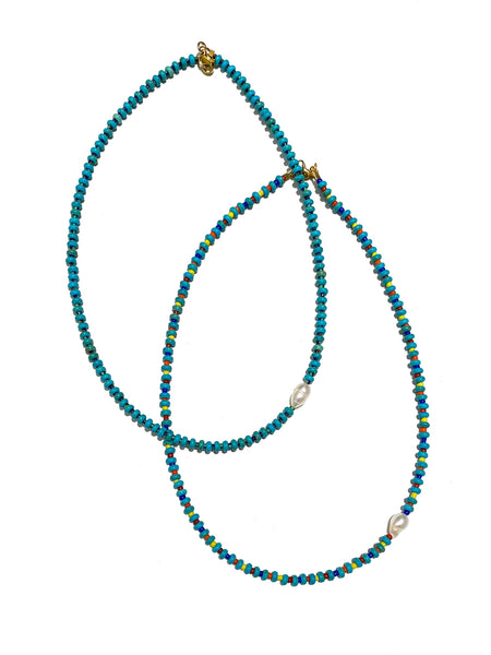 HC DESIGNS- Turquoise Short Necklace