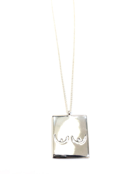 MUNS - Boob Medallion (Silver or Gold plated Silver)