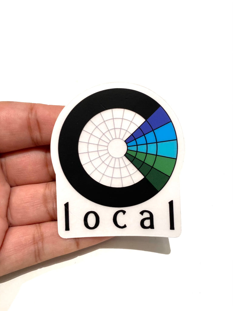 CHROMA LOCAL- Logo Sticker (Clear)