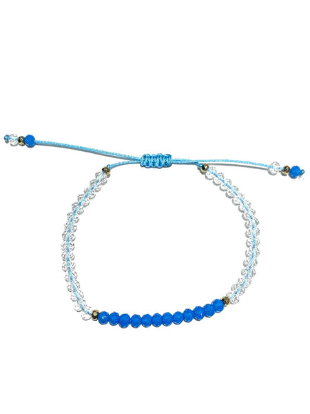 HC DESIGNS- Color Block Crystal Adjustable Bracelet (More Colors Available)