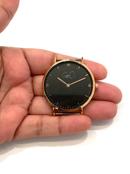GEO - Rose Gold Blacksand Dial