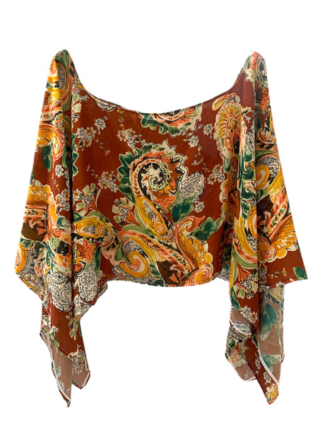 SULYVETTE DÍAZ- Paisley Print Tunic/Face Mask Combo