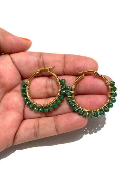 HC DESIGNS- Small Golden Hoops - 1 1/8 inches