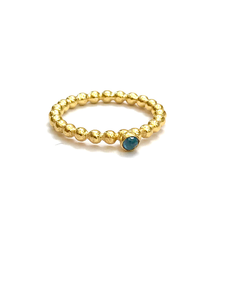 MONIQUE MICHELE- Beaded Sapphire Delicate Rings
