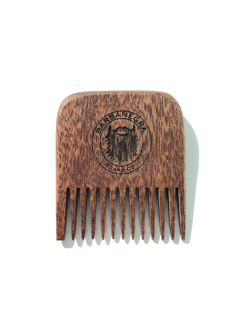 BARBANEGRA - Mini Wooden Beard Comb