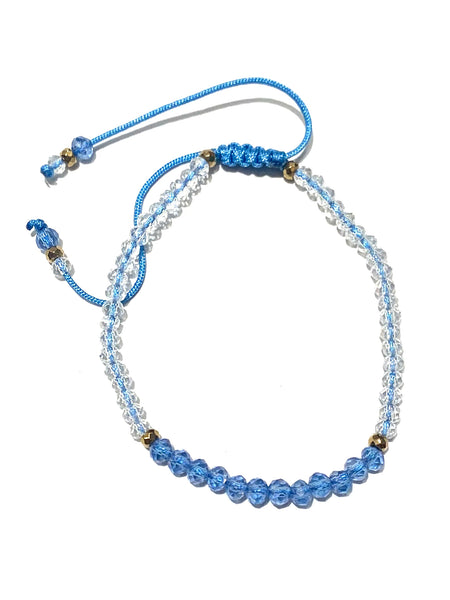 HC DESIGNS- Color Block Crystal Adjustable Bracelet (More Colors Available)