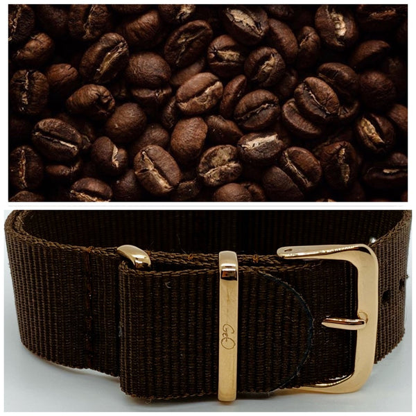 GEO- Watch Strap - Café (different finishes)
