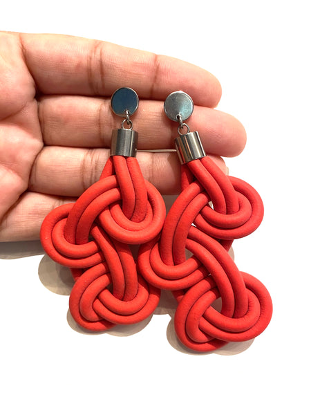 KNOT PREDICTABLE- Loop Earrings (more colors available)
