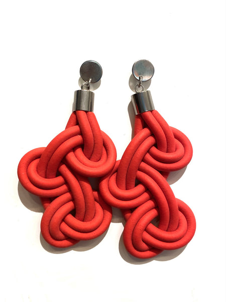 KNOT PREDICTABLE- Loop Earrings (more colors available)