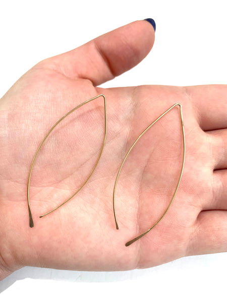 MONIQUE MICHELE- "V" Gold-filled Wire Earrings