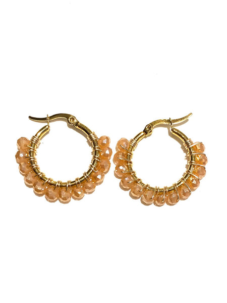 HC DESIGNS- Small Golden Hoops - 1 1/8 inches